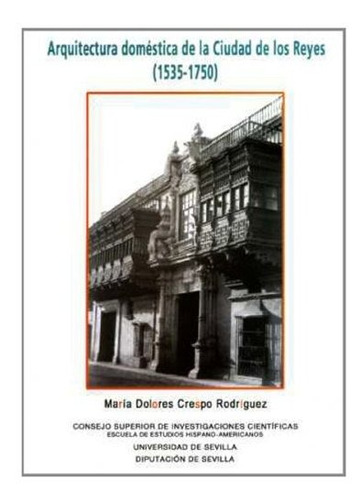 Libro Arquitectura Domestica De La Ciudad De Los R  De Cresp