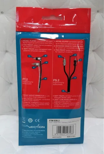 Connection Ftm-030 Cable Rca Tipo Y. 2macho1hembra.original.