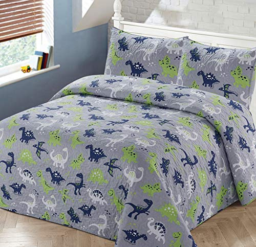 Better Home Style Gris Azul Y Verde Dinosaurios Dinosaurios