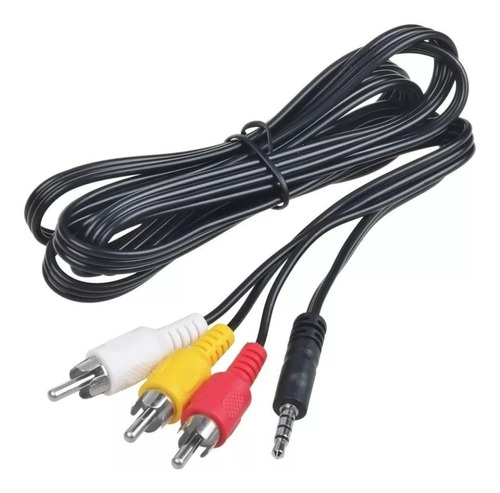 Cable Plug Jack 3.5mm 3 Líneas A Rca Macho 1,2mts Gk