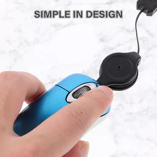 Mini Ratón Óptico Retráctil Para Viajes Plug-and-play