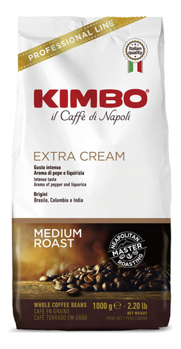 Kimbo Extra Cream Espresso Frijoles Enteros 2.2lb/1000g