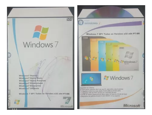 Todas as versões do Windows 7: Ultimate, Starter, Home