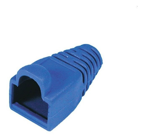 Kit 20 Capas Protetora Para Conector Rj45 Utp Cat5 Cat6 Cor Azul