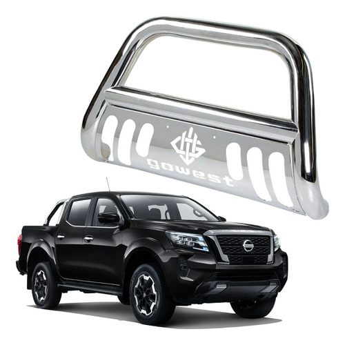 Burrera Protector Bar Cromada Nissan Frontier 2016 - 2022 +