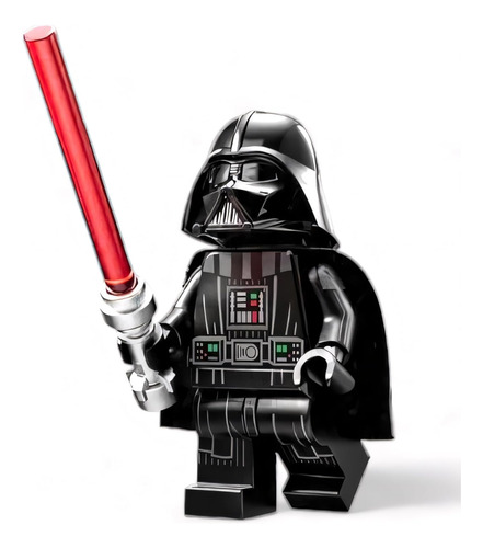Lego Star Wars: Minifigura De Darth Vader Con Sable De Luz Y