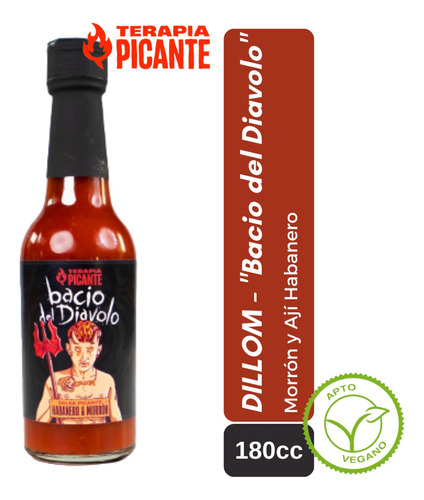 Salsa Terapia Picante Dillom  Bacio Del Diavolo 180cc