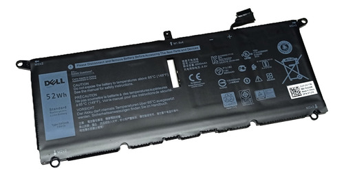 Batería Notebook Dell Dxgh8 de 52 Wh para Xps 13 9370 9380 7930 5390 Color Negro
