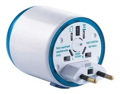 Adaptador de viaje TRAVEL BLUE a Mundo/ UK