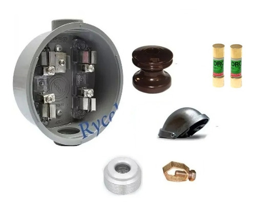 Kit Electrico Mufa Base Luz Cfe Electrica Para 110volts