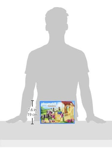 Establo De Caballos Playmobil Con Juego De Construcción Arab
