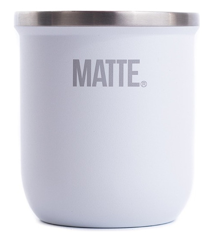 Mate Steel De Acero Inoxidable Termico + Bombilla - Matte