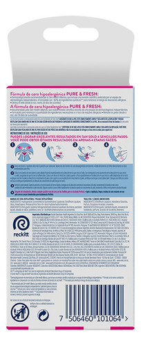 Veet Pure&fresh Banda Depilatoria Rostro Piel Sensible,