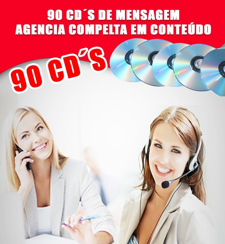 Pack 90 Cd´s Telemensagens Envio Via Email + Brinde