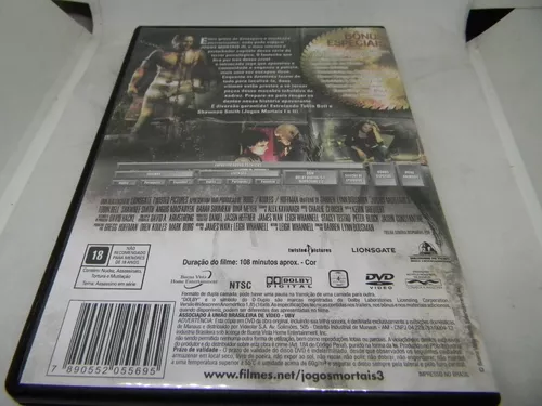 DVD JOGOS MORTAIS 3 - QUE OS JOGOS RECOMECEM / TERROR