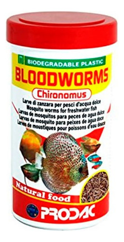 2 Alimento Para Peces Bloodworms Prodac 100 Ml 7 G