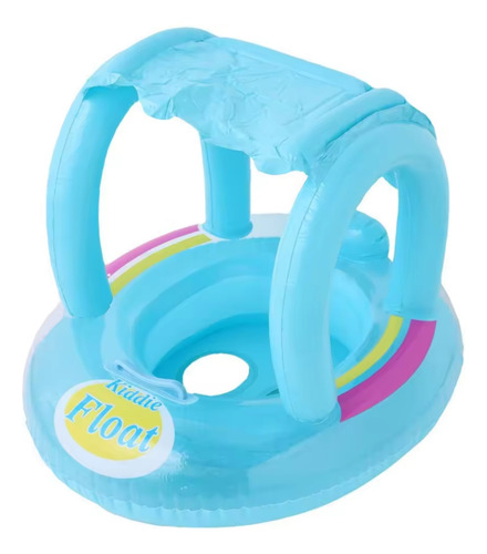 Flotador Inflable Salvavidas Para Bebe Con Techo Proteccion