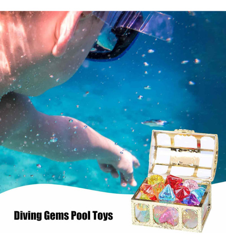 Juguete De Piscina De Gemas De Buceo Juego De Joyas De Color