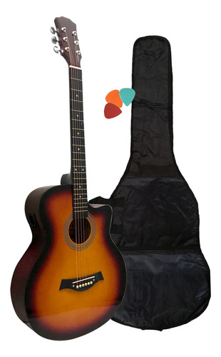 Guitarra Electroacústica Acero Fk40j + Funda 