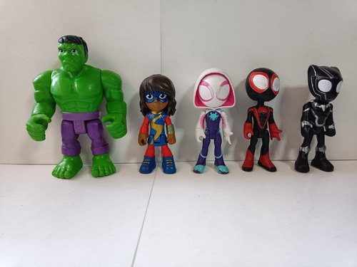 Lote 5 Figursa De Spidey And His Amazing Friends Hasbro (Usado)