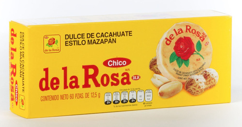 Caja Mazapancito La Rosa Con 25 Paquetes De 60 Piezas