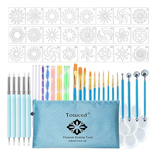 ~? 53pcs Mandala Dotting Tools Set Para Pintar Rocas, Arte D