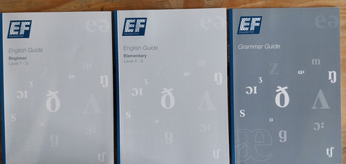 Livro, Kit(3), English Guide, 1. Beginner Level1-3, 2. Elementary Level 4-6, 3. Grammar Guide (Usado)