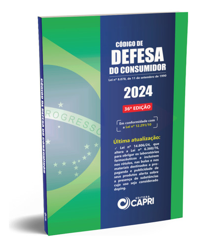 Código De Defesa Do Consumidor, De Editora Capri. Editorial Capri, Tapa Mole, Edición 36 En Português, 2024