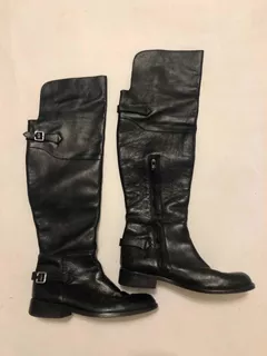 Botas Altas Cuero Steve Madden Talle 8y1/2 Importada Montar