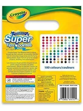 Imagen 2 de 6 de Marcadores Lavables Crayola Super Tips X100u