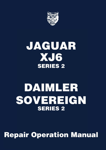 Libro: En Inglés Jaguar Xj6 Daimler Sovereign Series 2 Work