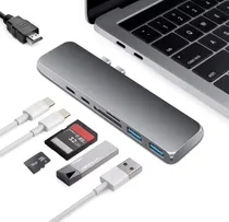 Comprar Adaptador Macbook Pro Air 13 Usb C Hub Hdmi Micro Sd 7-1