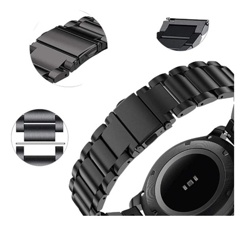 Pulseira Poolsy 20mm Aço Inox Para Ignite Polar, Polar 2 E 3