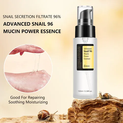 Sérum Sokgo Snail Mucin Para Hidratar Y Reparar La Piel De F
