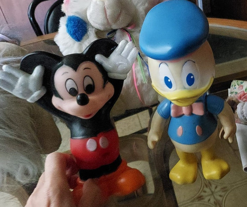 Muñeco Goma Mickey Mouse Pato Donald Década 80