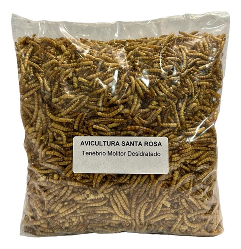 Larvas De Tenébrio Desidratado Pacote 250g 