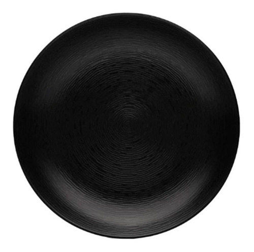 Plato Base Swirl Negro 31 Cm Porcelana Noritake