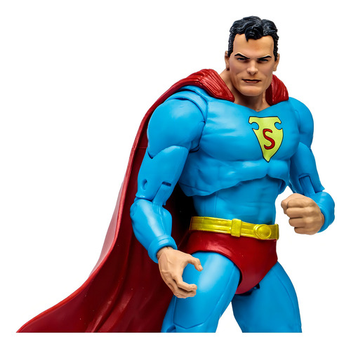 Figura de acción Superman Collector Edition Superman Action Comics #1 Platinum Edition de McFarlane Toys DC Multiverse