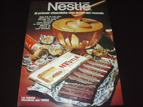 (pb100) Publicidad Clipping Chocolate Nestle * 1973