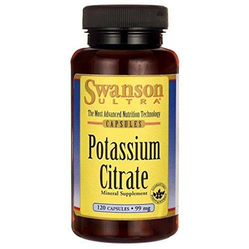 Citrato De Potasio 99 Mg Swanson- 120 Cápsulas