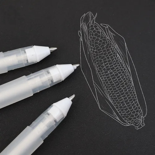 20* Canetas De Tinta Branca Para Canetas De Design De Ilustr