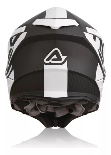 Casco acerbis impact steel carbon negro/blanco - Eurobike Mx