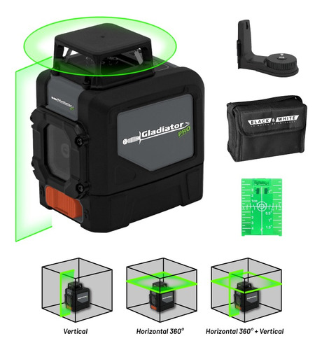 Nivel Laser Autonivelante Luz Verde 45mtrs 360grados+estuche