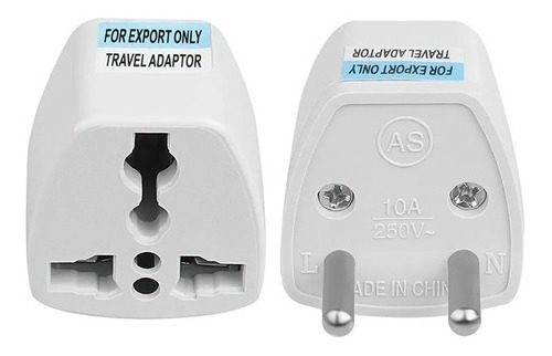 Adaptador Enchufe Universal Americano A Nacional Caja 12 Und