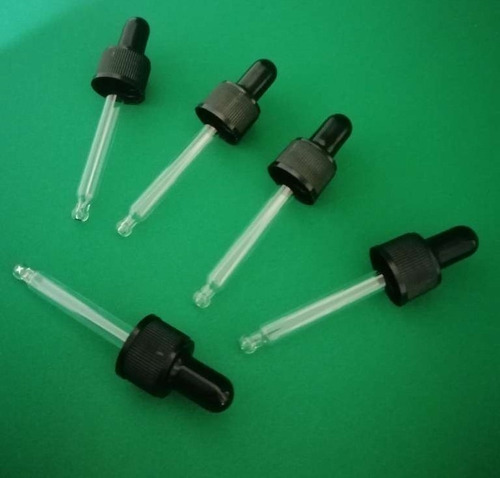 25 Botella Gotero Pipeta Vidrio, 20 Ml Ámbar(it-223)