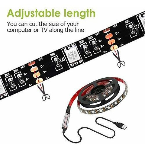 Tira Led Para Tv Jennten Multicolor 110v