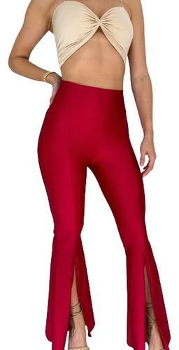 Leggins Campana Con Abertura En Bota ( Rl243)