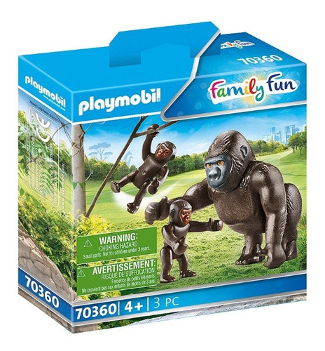 Playmobil Linea Zoo - Gorila Con Bebes - 70360