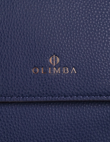 Mochila Olimba Para Mujer Urbana Comoda Modelo 9971 Azul Liso