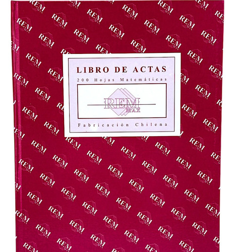 Libro De Acta Matemática Foliado 200 Hojas Rem